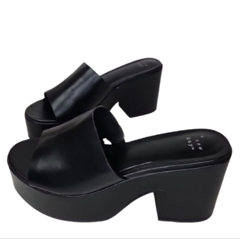 Women's Ricky Platform Heels with Memory Foam Insole - A New Day™ Sizes Slip-on